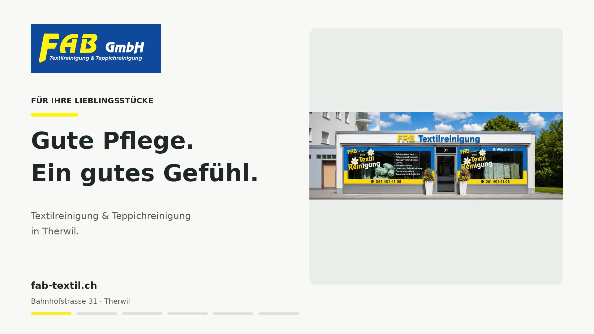 Das FAB-Geschäft an der Bahnhofstrasse 31 in Therwil